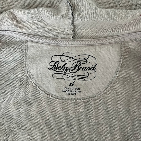 Vintage Lucky Brand French Terry Kimono Size XL - Picture 6 of 11